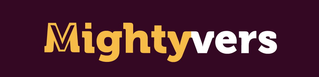 MightyVers Logo in the Heritage color palette