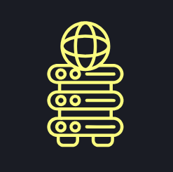An icon representing NoSQL databases, designed for scalable, flexible, and dynamic data storage solutions. This symbol illustrates the modern approach to unstructured data management, ideal for applications requiring high availability, real-time processing, and schema flexibility. Presented by ${APP_METADATA.siteName} company.
